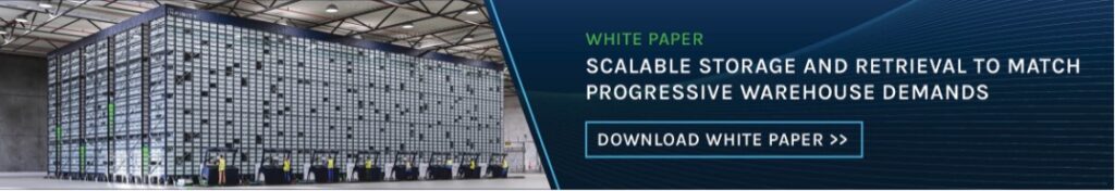 Scalable storage and retrieval to match progressive warehouse demands