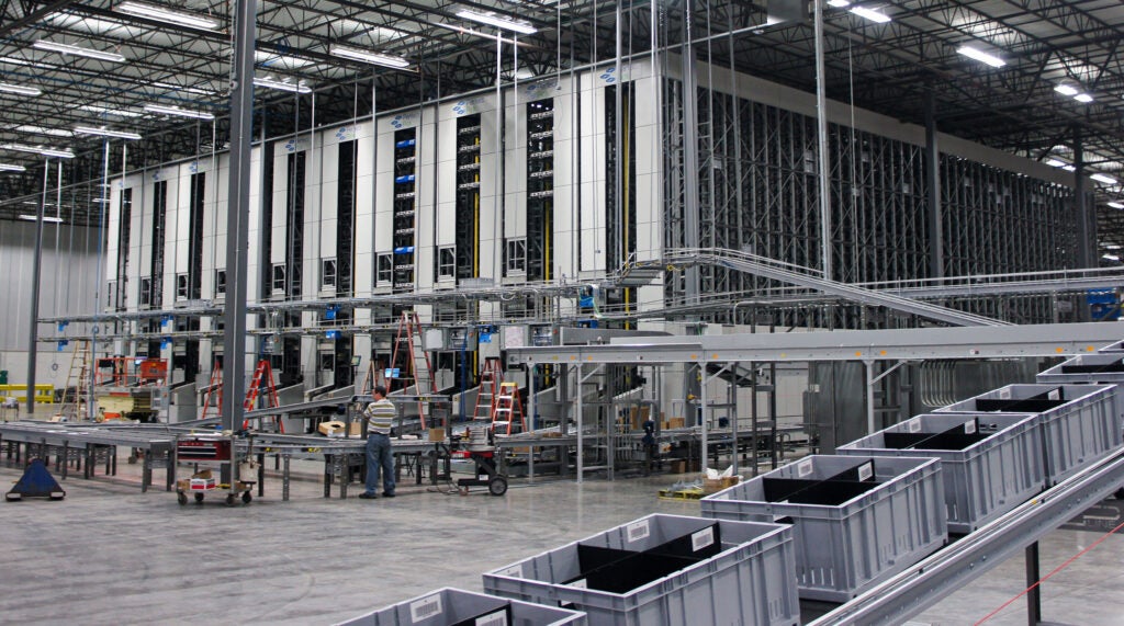 Inside of a warehouse