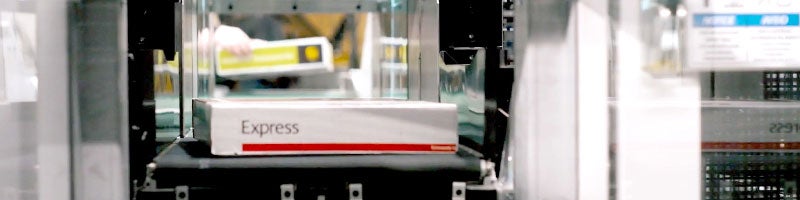 Express package in a warehouse