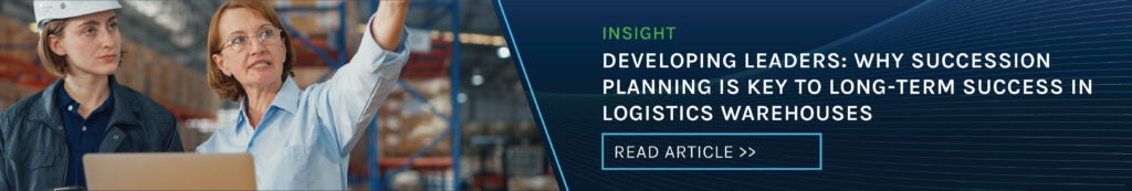 Developing leaders: why succession planning is key to long-term success in logistics warehouses